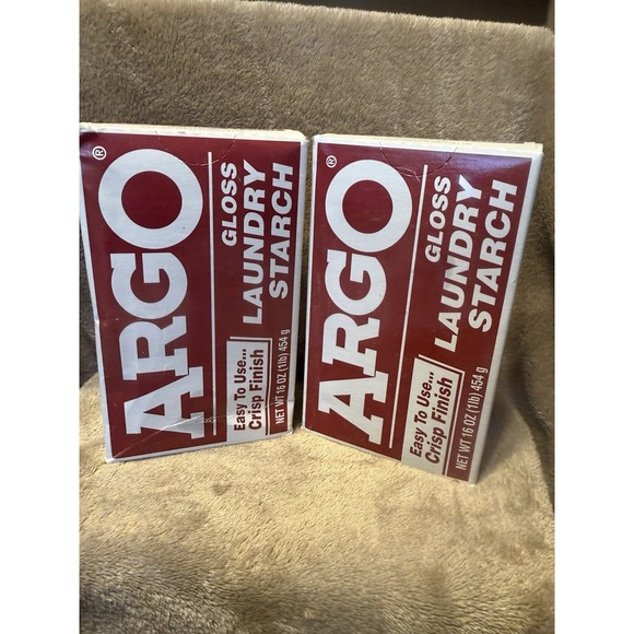 Argo Other - (2) ARGO Gloss Laundry Starch Crisp Finish ~Sealed Discontinued~16oz *READ*